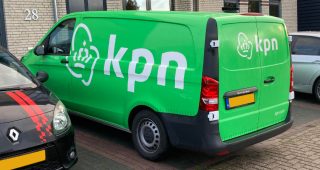 Bedrijfsbus van KPN